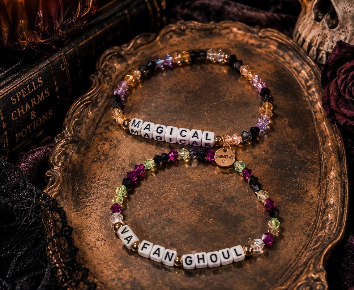 Spooky szn word bracelets